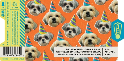 Bottle Logic Birthdays Pups